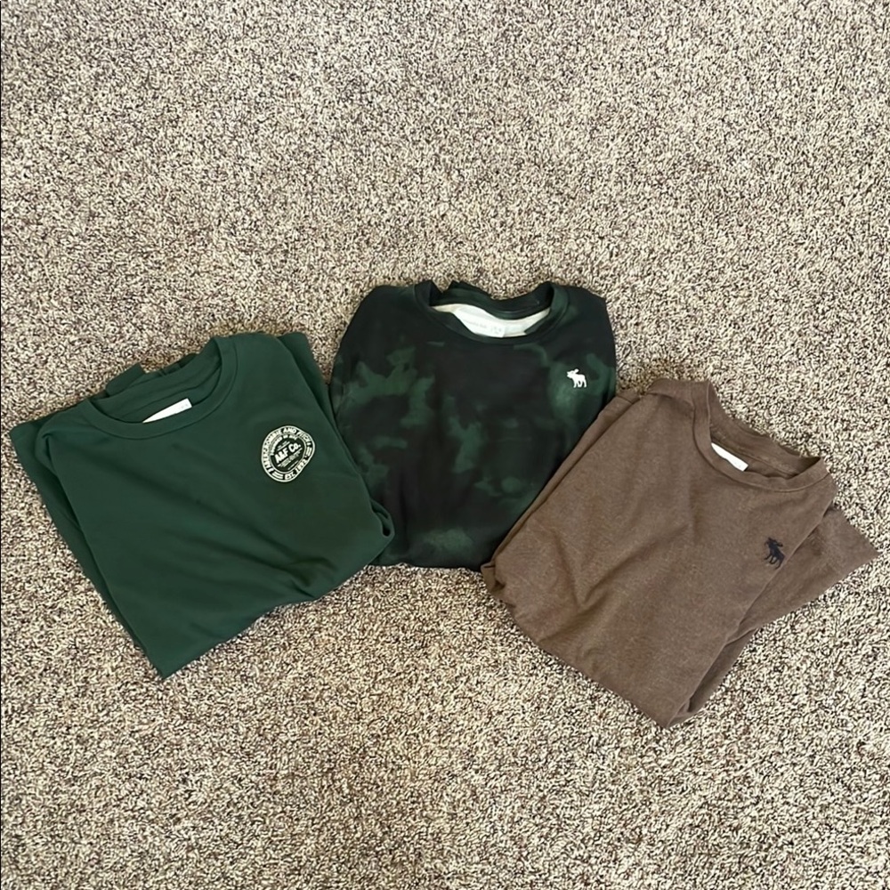 Kids Green, blue and Brown Shirts Set